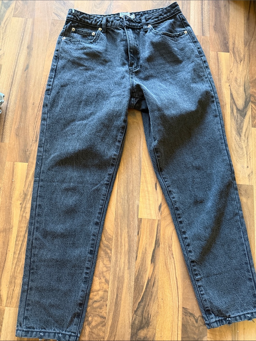 Princess Polly Washed Black High-Rise Jeans